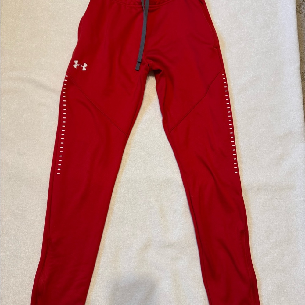 Under Armour Men's Red Sweatpants Small